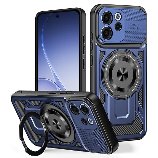 Etui na Oppo Reno15 FS / Reno15 F, Techsuit, RuggedCam, Niebieskie