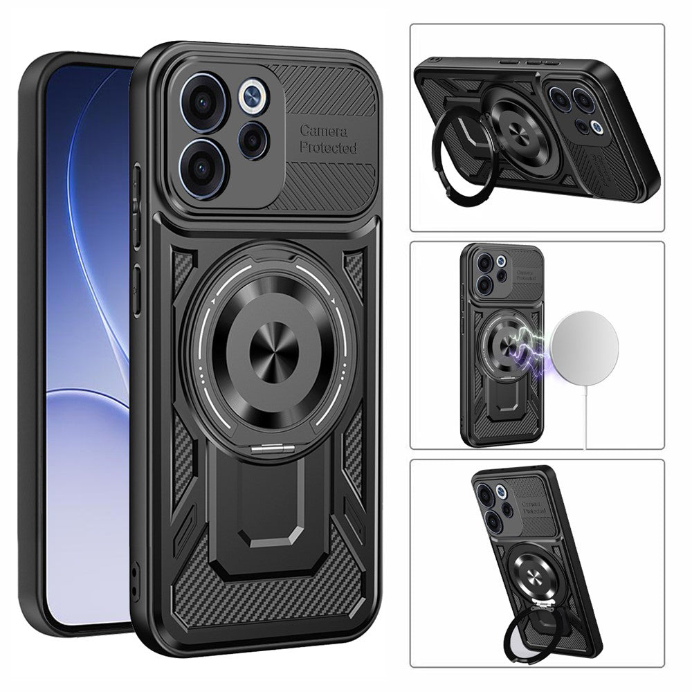 Case for Oppo Reno15 FS / Reno15 F, Techsuit, RuggedCam, Gray