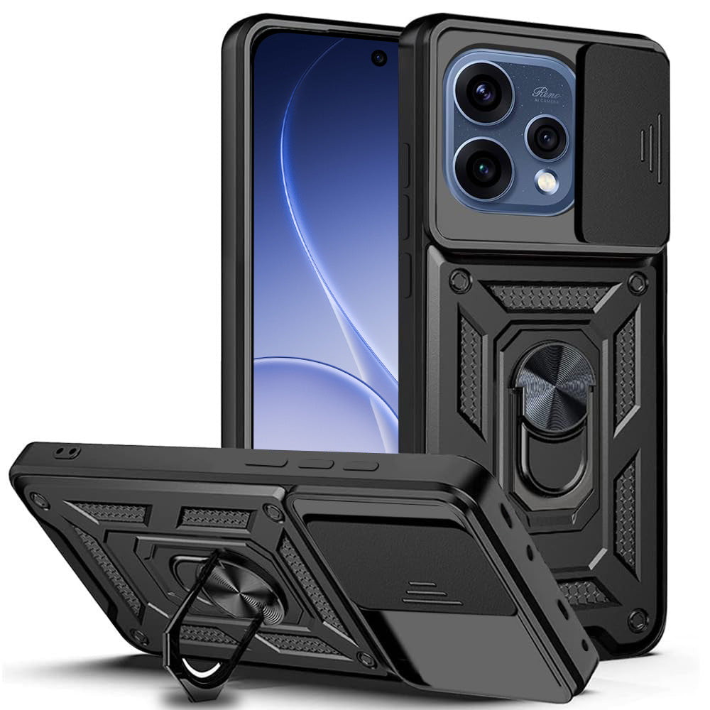 Etui na Oppo Reno15, Techsuit, CamShield, Czarne