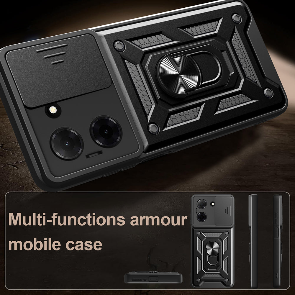 Etui na Oppo Reno15, Techsuit, CamShield, Czarne