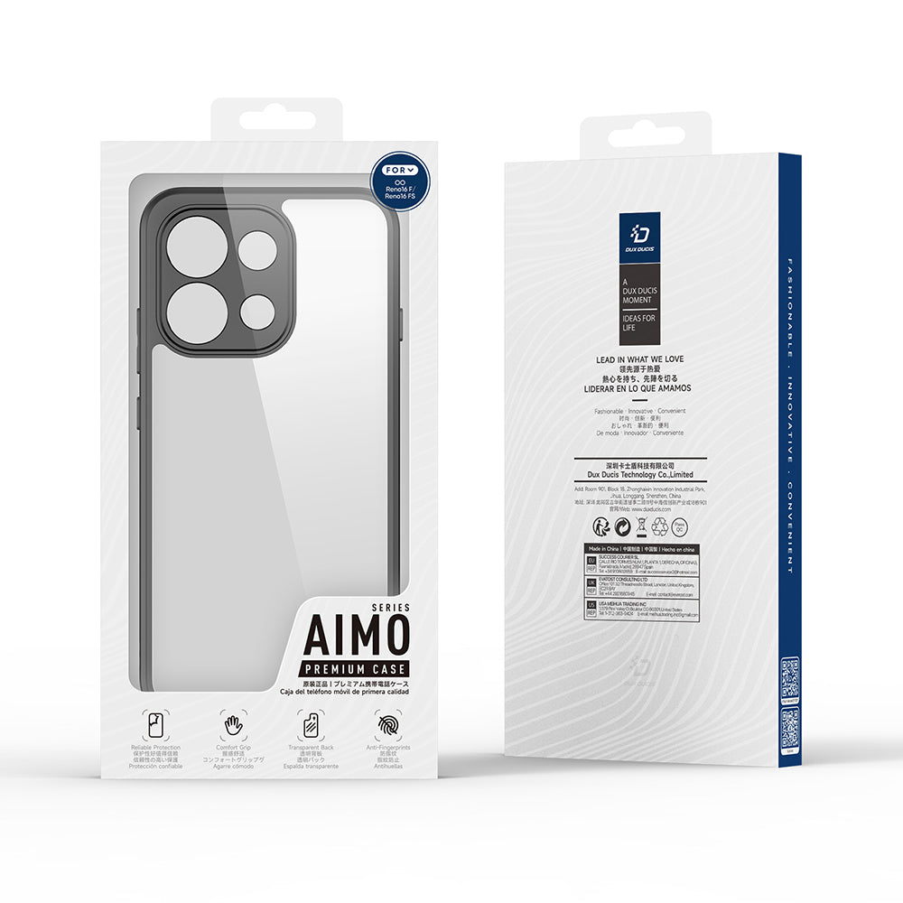 Etui na Oppo Reno16 F / Reno16 FS, DUX DUCIS, Aimo, czarne