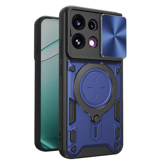 Etui na Oppo Reno16 F / Reno16 FS, Techsuit, CamGuard Pro, Niebieskie