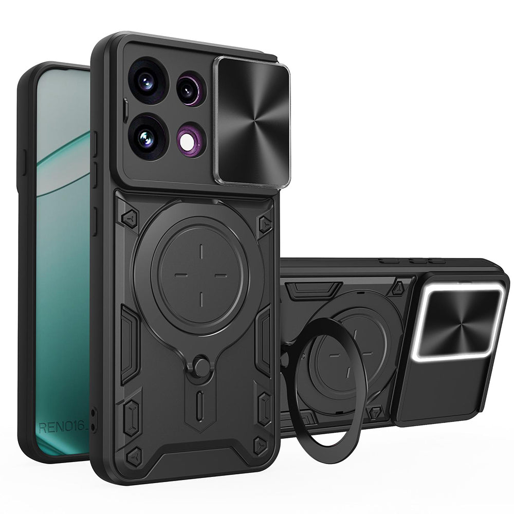 Etui na Oppo Reno16 F / Reno16 FS, Techsuit, CamGuard Pro, czarne