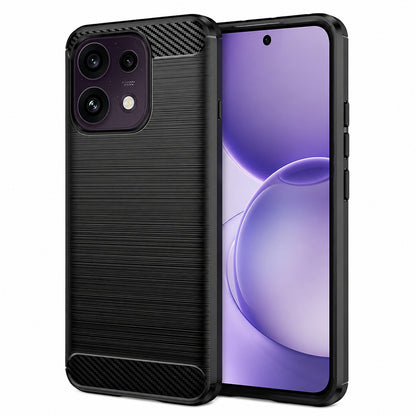 Etui na Oppo Reno16 F / Reno16 FS, Techsuit, Carbon, Czarny