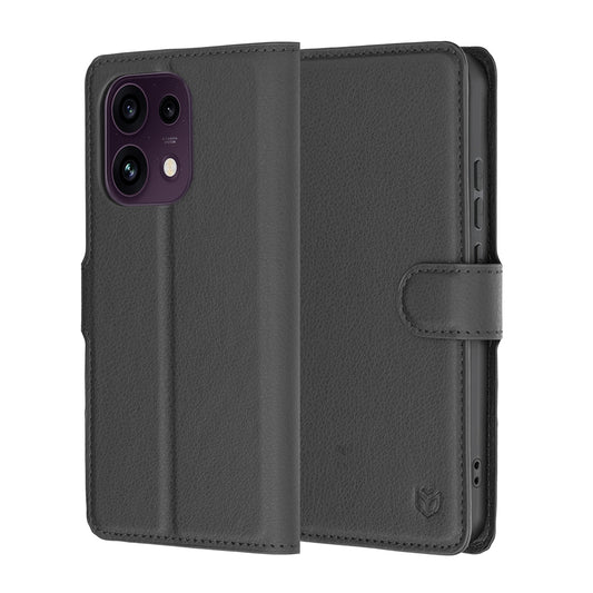 Etui na Oppo Reno16 F / Reno16 FS, Techsuit, Leather Folio, czarne