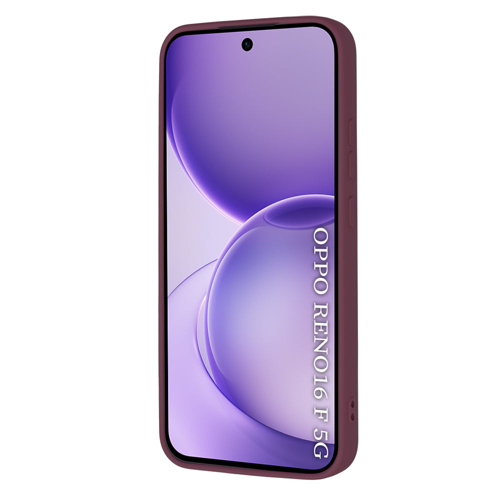 Etui na Oppo Reno16 F / Reno16 FS, Techsuit, SoftFlex, Wiśniowy