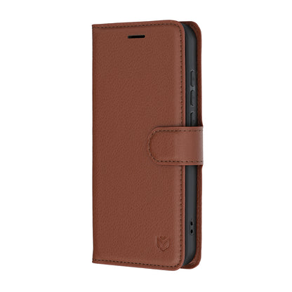 Case for Oppo Reno16 Pro, Techsuit, Leather Folio, Brown