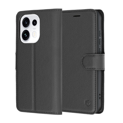 Etui na Oppo Reno16 Pro, Techsuit, Leather Folio, czarne