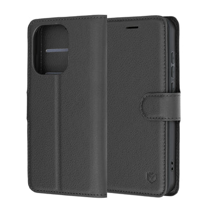 Etui na Oppo Reno16 Pro, Techsuit, Leather Folio, czarne