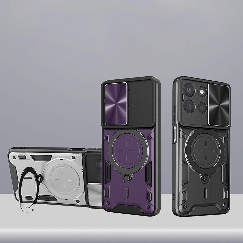 Etui na Oppo Reno16 / Reno16 Pro, Techsuit, CamGuard Pro, Fioletowy