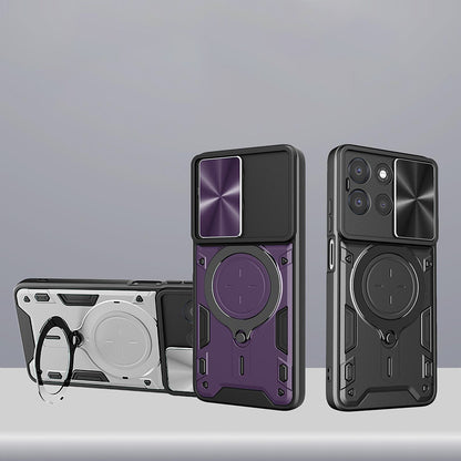 Etui na Oppo Reno16 / Reno16 Pro, Techsuit, CamGuard Pro, Fioletowy