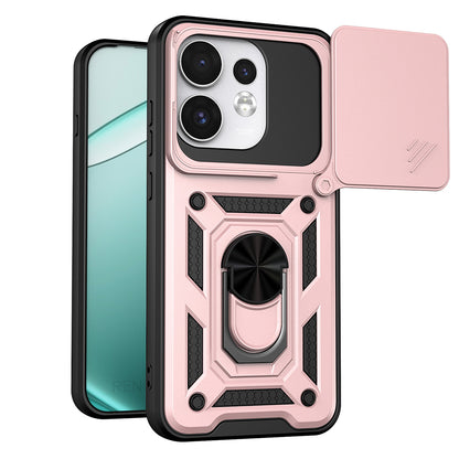 Etui na Oppo Reno16 / Reno16 Pro, Techsuit, CamShield, Różowo-Złoty