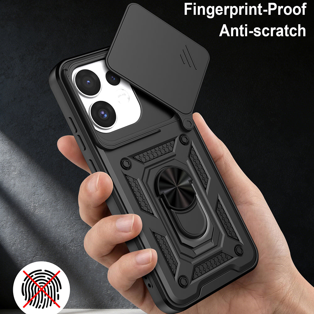 Etui na Oppo Reno16 / Reno16 Pro, Techsuit, CamShield, Różowo-Złoty