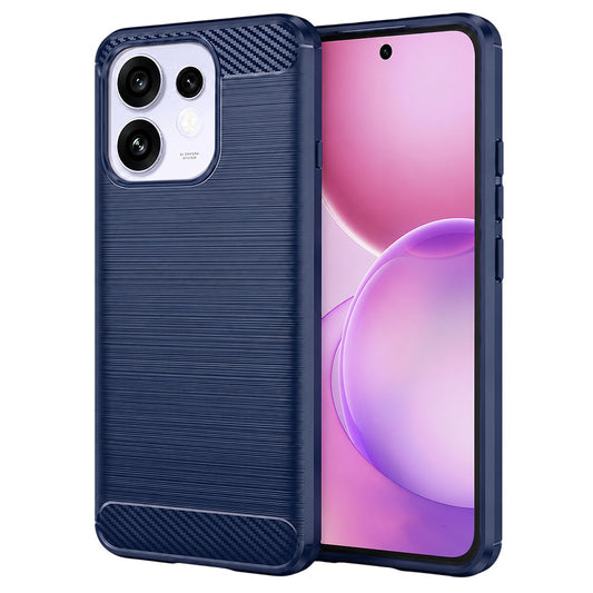 Etui na Oppo Reno16 / Reno16 Pro, Techsuit, Carbon, Niebieskie