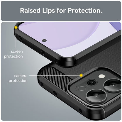 Etui na Oppo Reno16 / Reno16 Pro, Techsuit, Carbon, Niebieskie