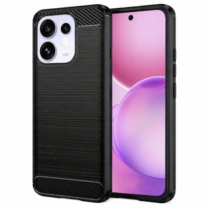 Etui na Oppo Reno16 / Reno16 Pro, Techsuit, Carbon, Czarny