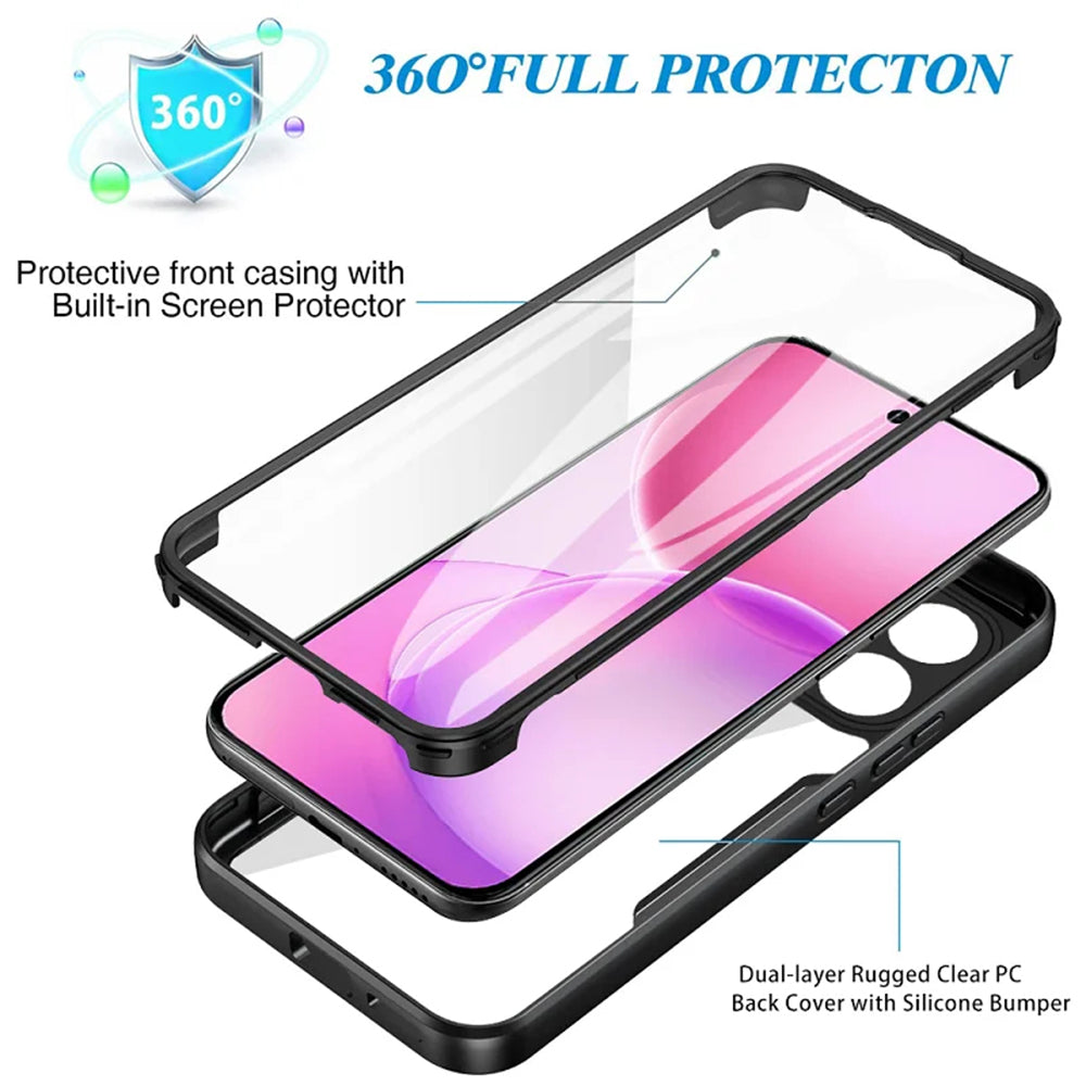 Etui na Oppo Reno16 / Reno16 Pro, Techsuit, ColorVerse 360, Fioletowy