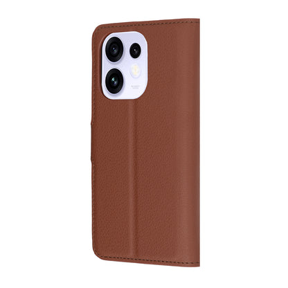 Etui na Oppo Reno16 / Reno16 Pro, Techsuit, Leather Folio, Brązowe