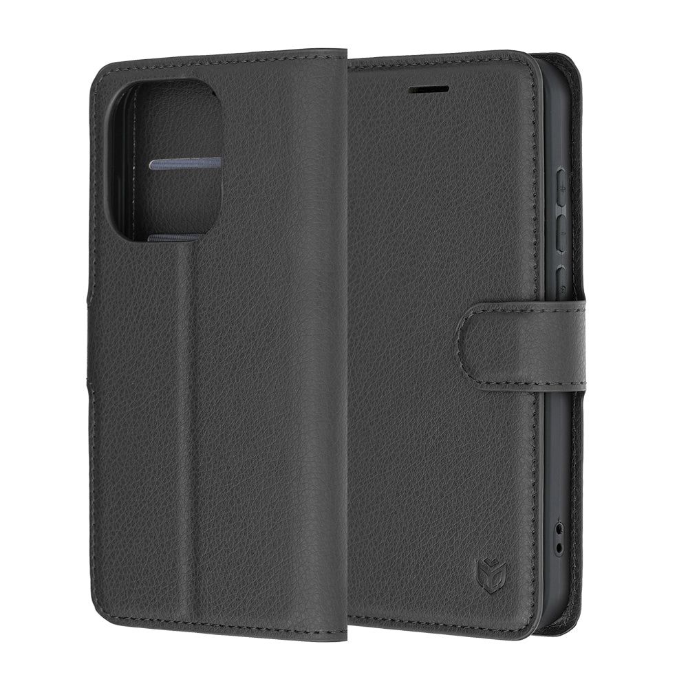 Etui na Oppo Reno16 / Reno16 Pro, Techsuit, Leather Folio, czarne