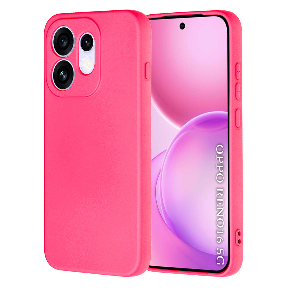 Etui na Oppo Reno16, Techsuit, SoftFlex, Ciemnoróżowy