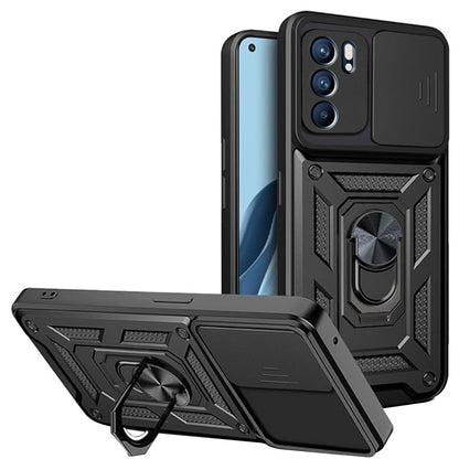 Etui na Oppo Reno6 5G, Techsuit, CamShield, Czarny