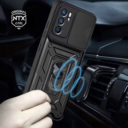 Etui na Oppo Reno6 5G, Techsuit, CamShield, Czarny