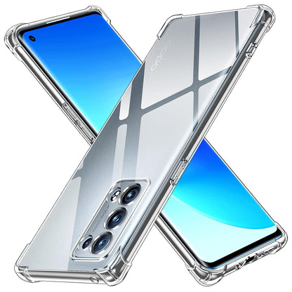 Etui na Oppo Reno6 Pro 5G (Snapdragon), Techsuit, odporne na wstrząsy, przezroczyste