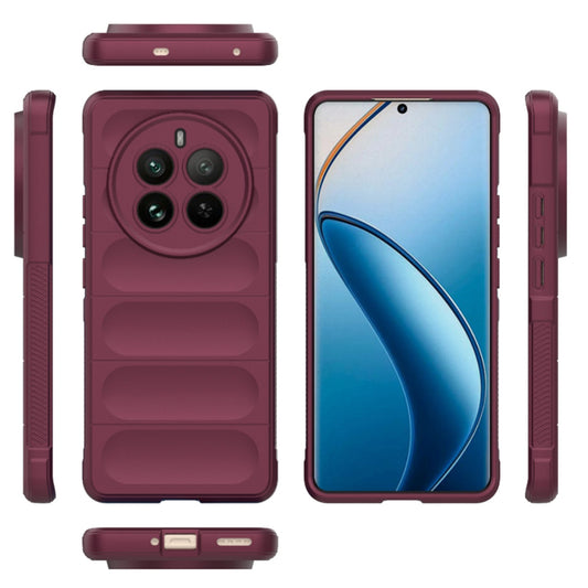 Etui na Realme 12 Pro / 12 Pro+, Techsuit, Magic Shield, Wiśniowy