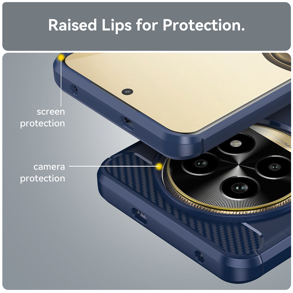 Etui na Realme 13 Pro / 13 Pro+, Techsuit, Carbon, Niebieskie