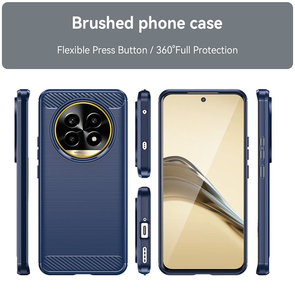 Etui na Realme 13 Pro / 13 Pro+, Techsuit, Carbon, Niebieskie