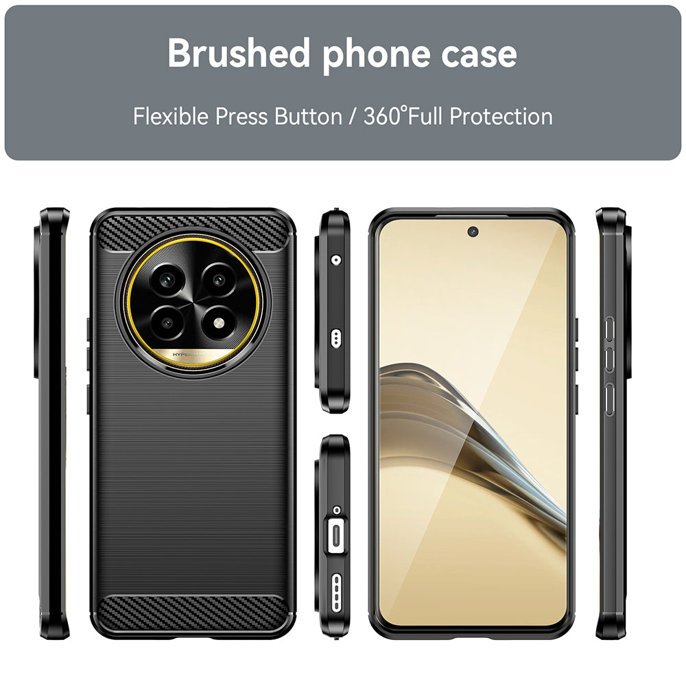 Etui do Realme 13 Pro / 13 Pro+, Techsuit, Carbon, Czarny
