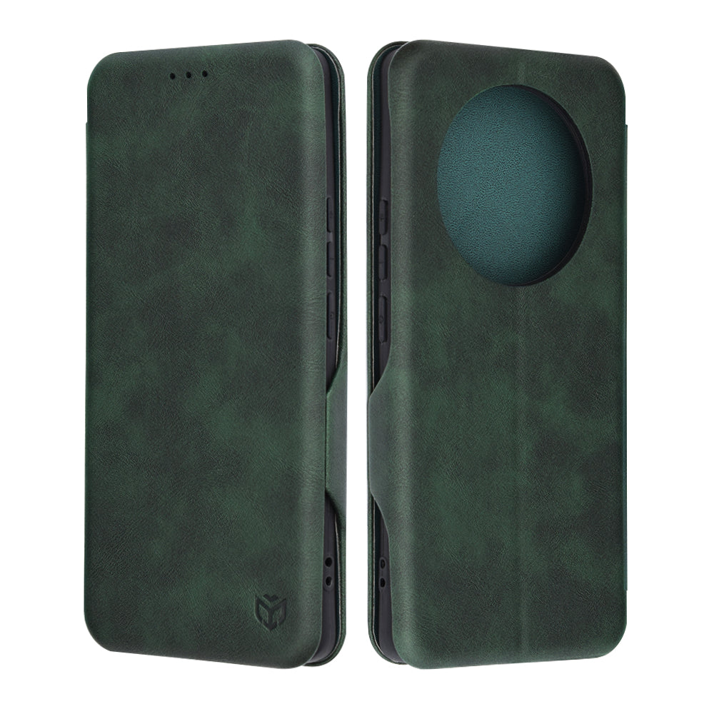 Case for Realme 13 Pro / 13 Pro+, Techsuit, Safe Wallet Plus, Green