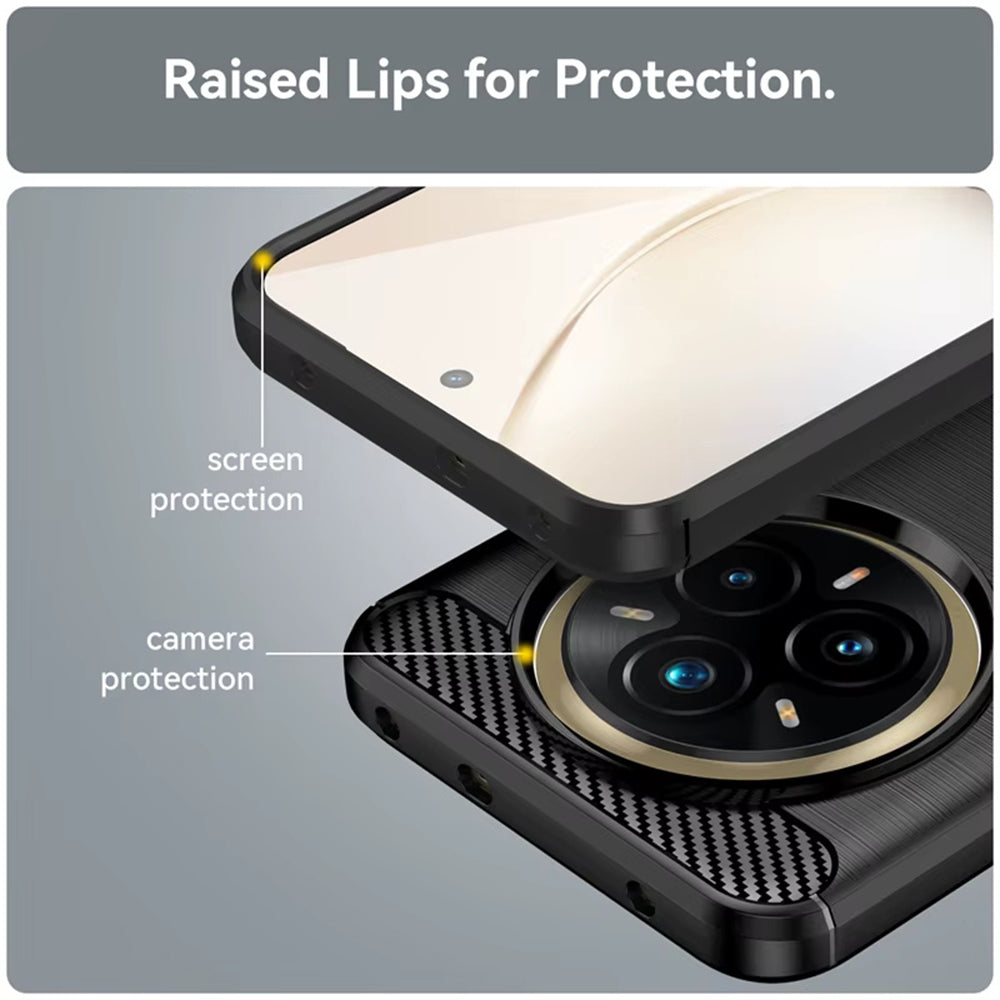 Case for Realme 14 Pro+, Techsuit, Carbon, Black