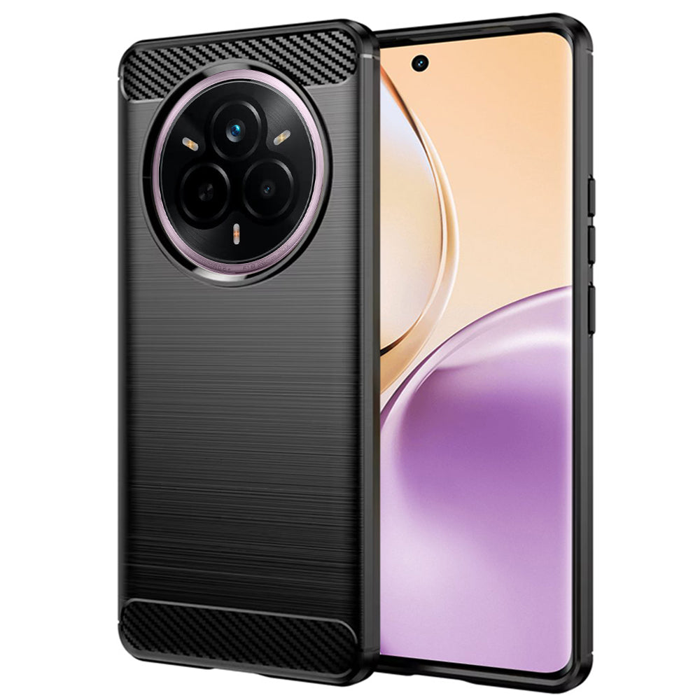 Case for Realme 14 Pro, Techsuit, Carbon, Black