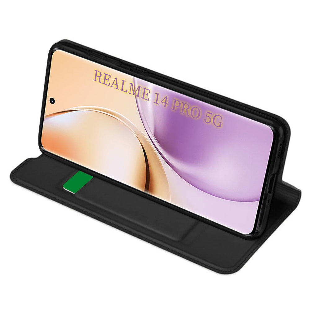 Etui na Realme 14 Pro, Techsuit, Magskin Book, czarne