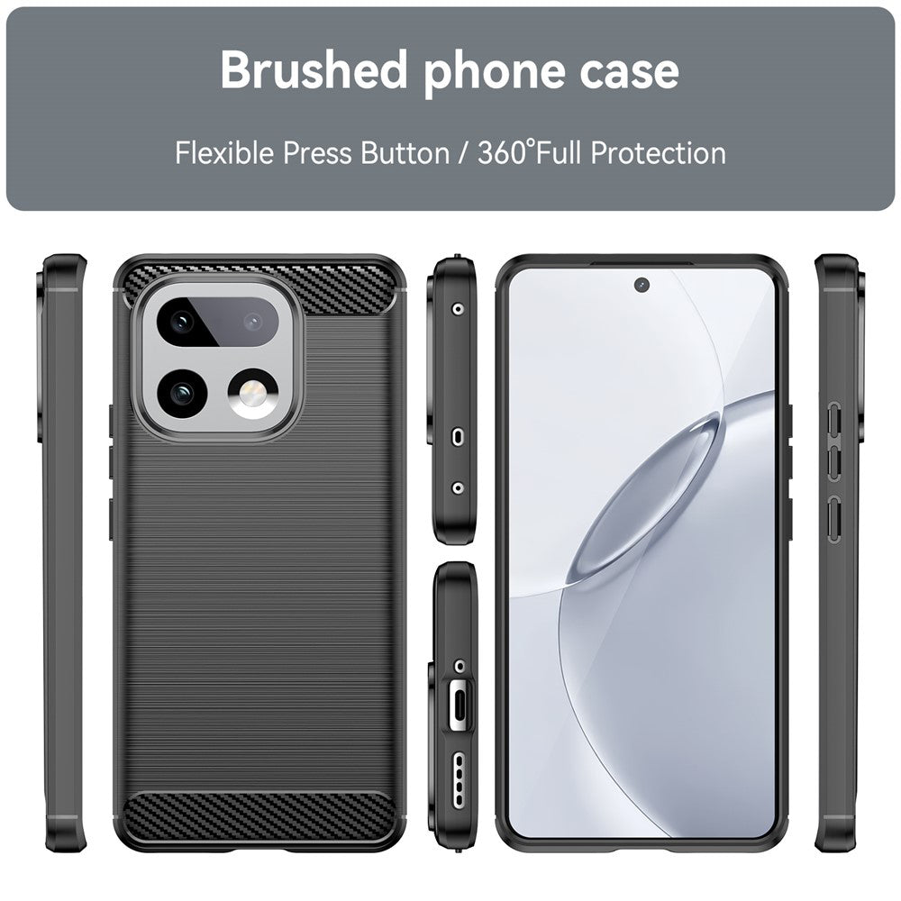 Case for Realme 16 Pro+, Techsuit, Carbon, Black