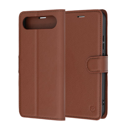 Etui na Realme 16, Techsuit, Leather Folio, Brązowe