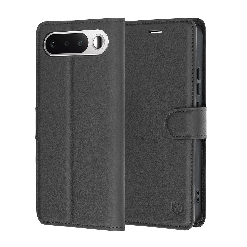 Etui na Realme 16, Techsuit, Leather Folio, czarne
