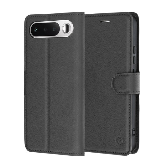 Etui na Realme 16, Techsuit, Leather Folio, czarne