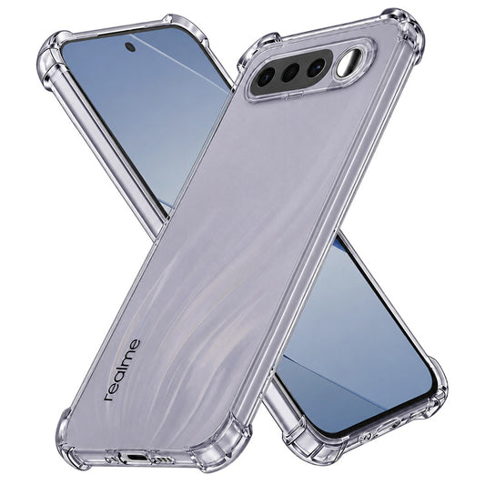 Etui na Realme 16, Techsuit, Przezroczyste odporne na wstrząsy, Dymione