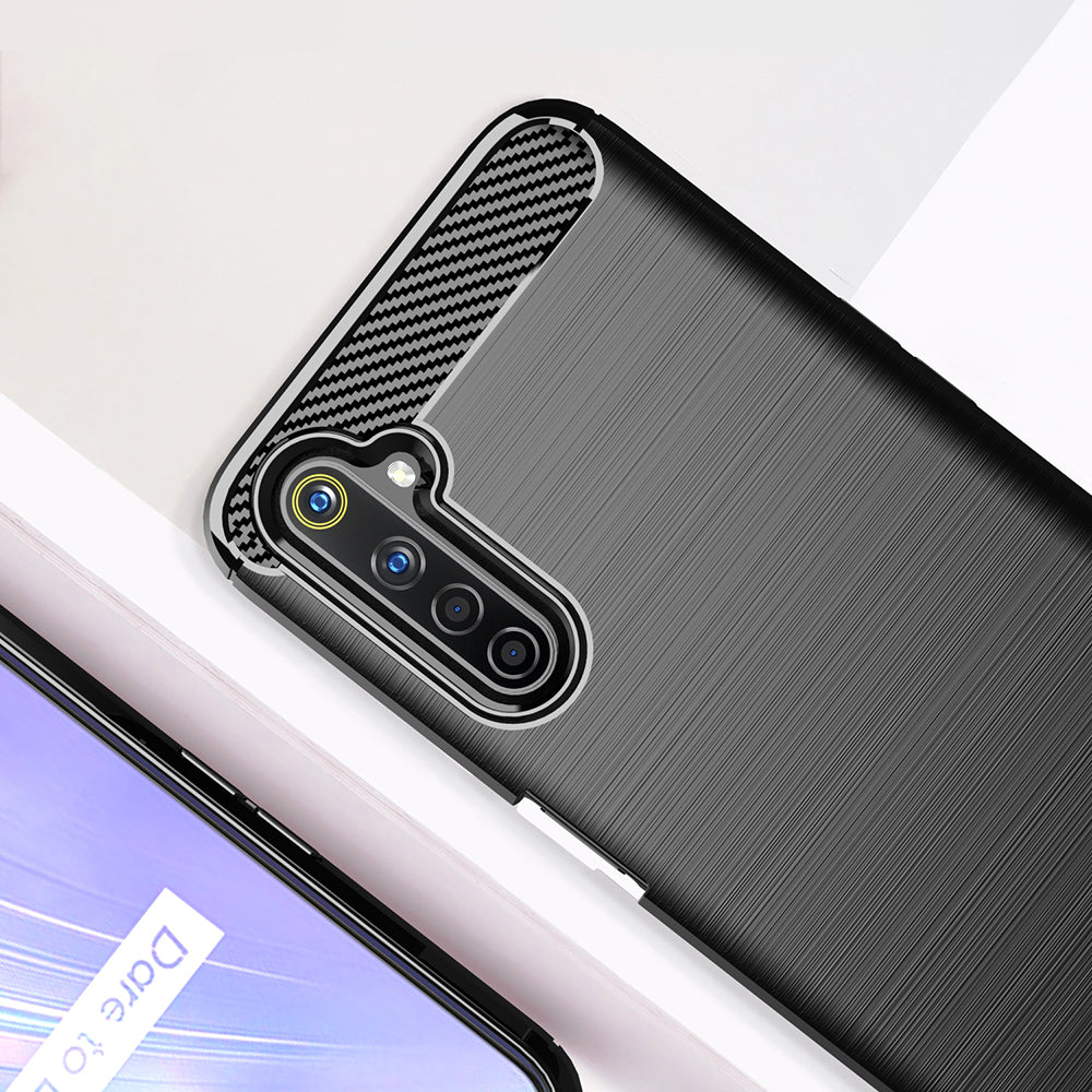 Etui na Realme 6 Pro, Techsuit, Carbon, Czarne