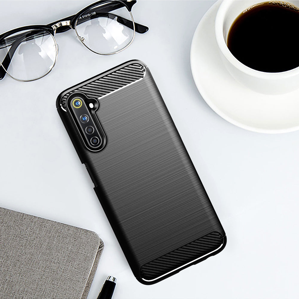 Etui na Realme 6 Pro, Techsuit, Carbon, Czarne
