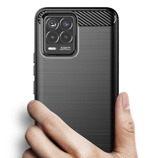 Etui na Realme 8 Pro / 8, Techsuit, Carbon, Czarny