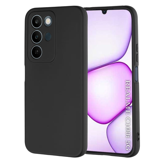 Etui na Realme C100 5G, Techsuit, SoftFlex, czarne