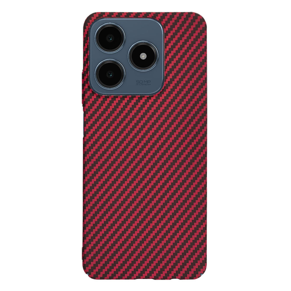 Etui na Realme C63 / C61, Techsuit, Carbonite FiberShell, Czerwony