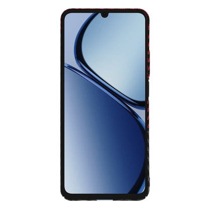 Etui na Realme C63 / C61, Techsuit, Carbonite FiberShell, Czarna Czerwona