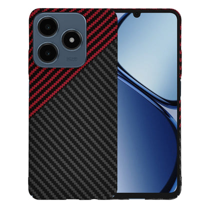 Etui na Realme C63 / C61, Techsuit, Carbonite FiberShell, Czarna Czerwona
