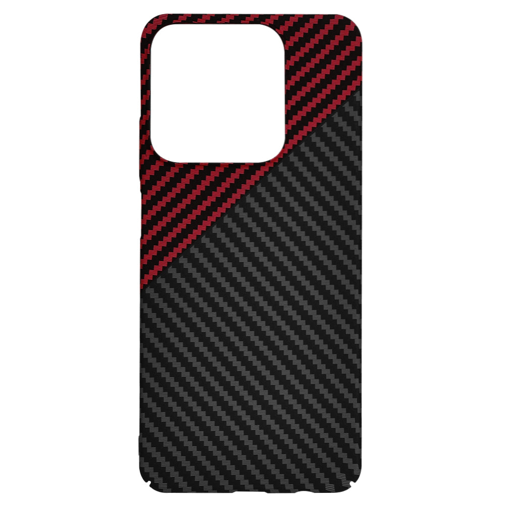 Etui na Realme C63 / C61, Techsuit, Carbonite FiberShell, Czarna Czerwona