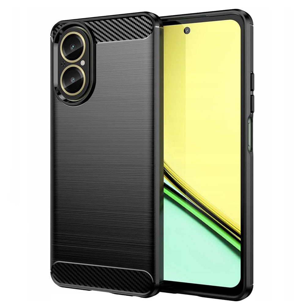 Etui na Realme C67 4G, Techsuit, Carbon, Czarny