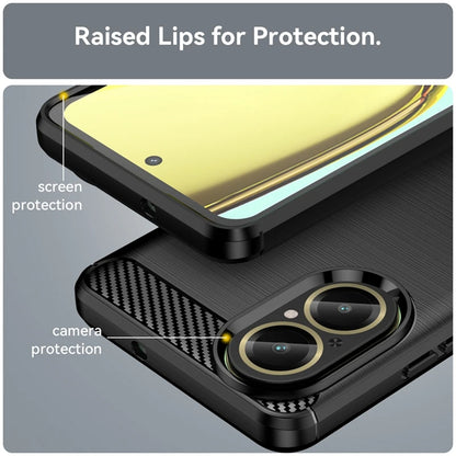 Etui na Realme C67 4G, Techsuit, Carbon, Czarny